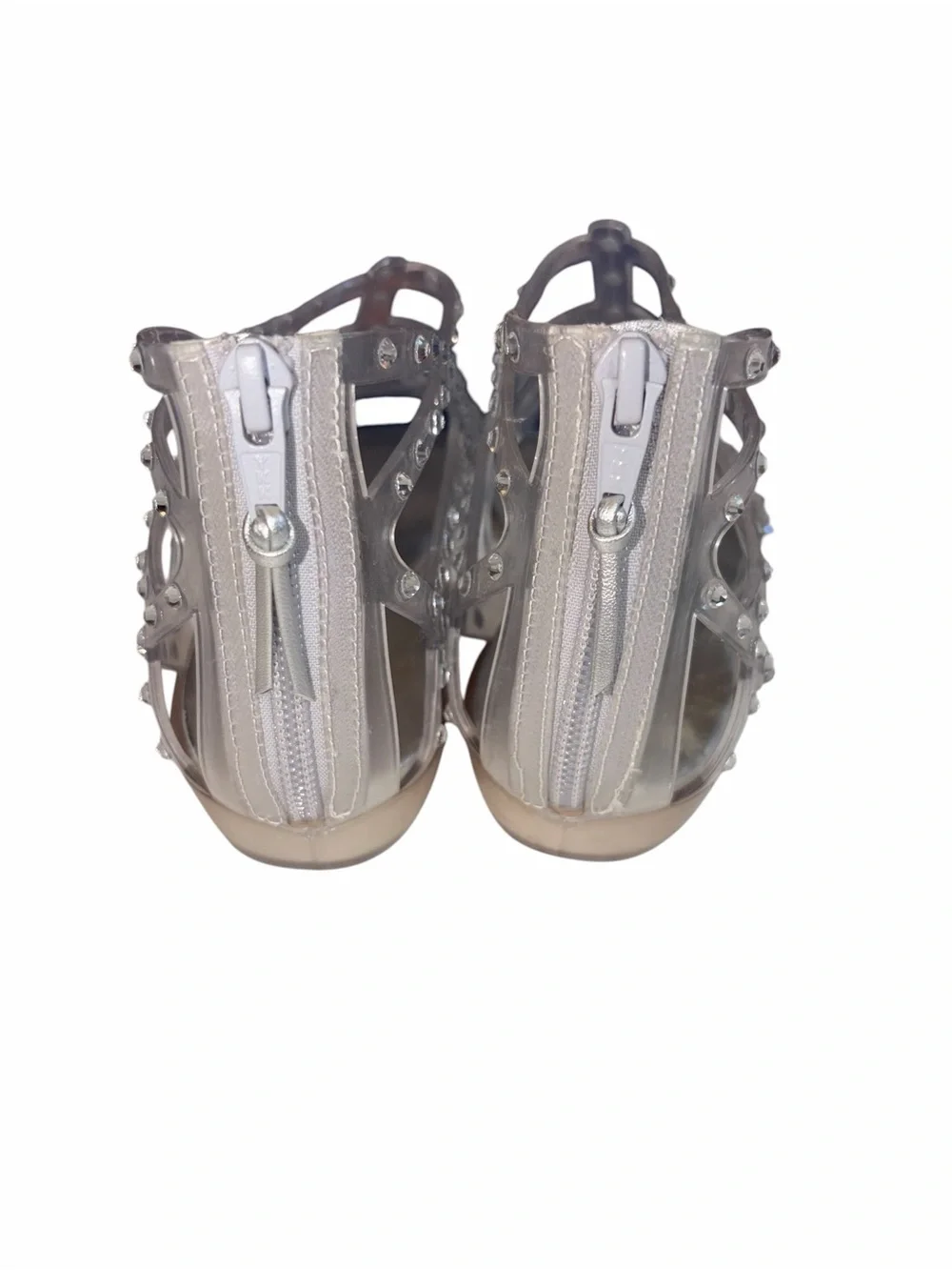 New Jelly Clear gladiator Sandals Stuart Weitzman Crystals Cinderella Bride 9